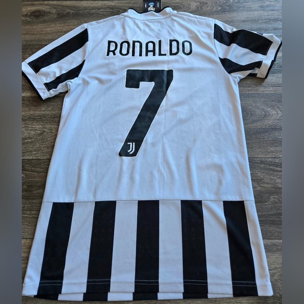 Adidas Juventus 21/22 Home Cristiano Ronaldo CR7 Futbol Soccer Jersey Small